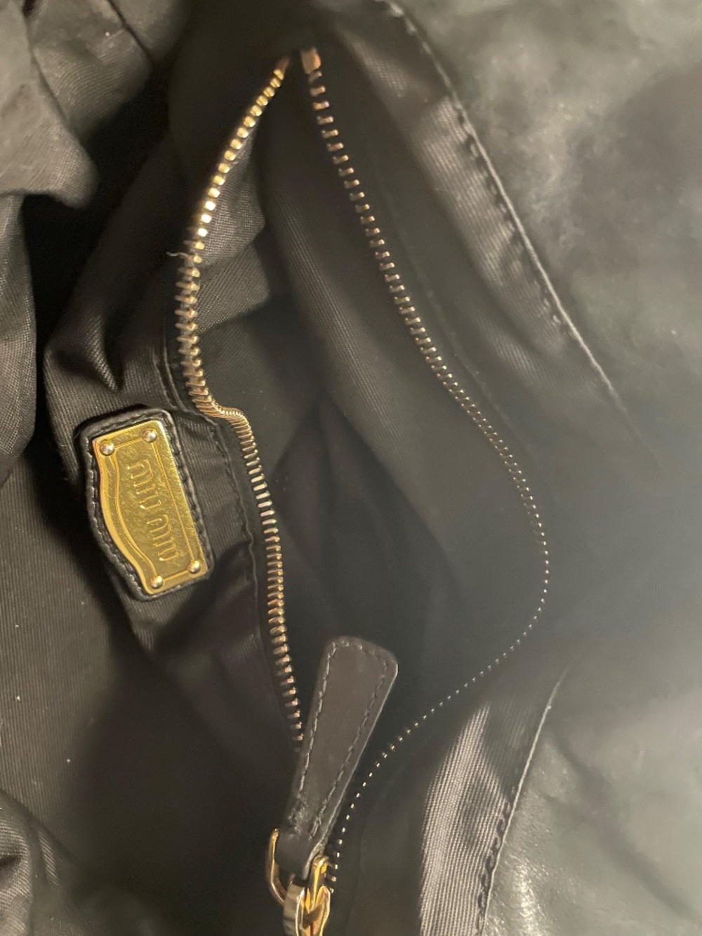 Authentic Miu Miu Black Leather Satchel (Vitello Lux) – Crossbody Strap Included - Picture 7 of 9